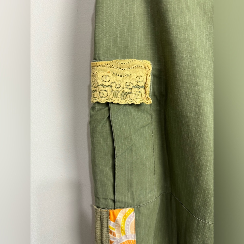 Riley Military Olive Patchwork Pants - image 7